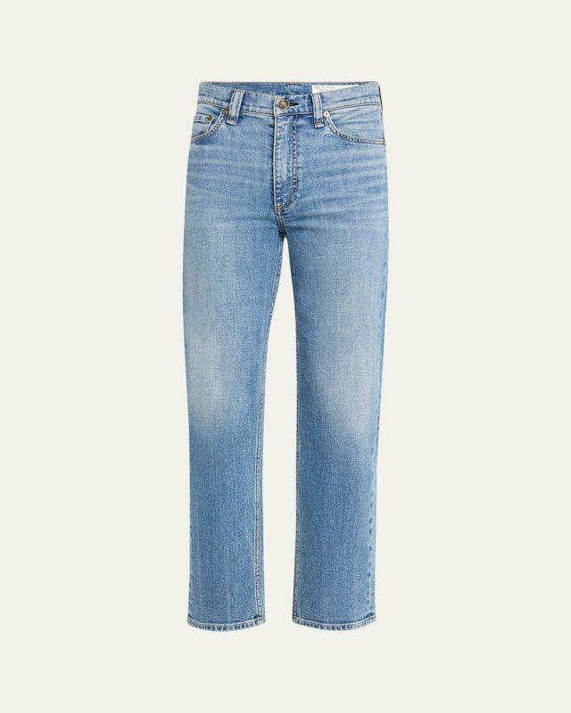 Harlow Mid-Rise Ankle Straight Jeans